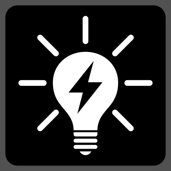Símbolo plano do vetor da lâmpada elétrica — Vetor de Stock