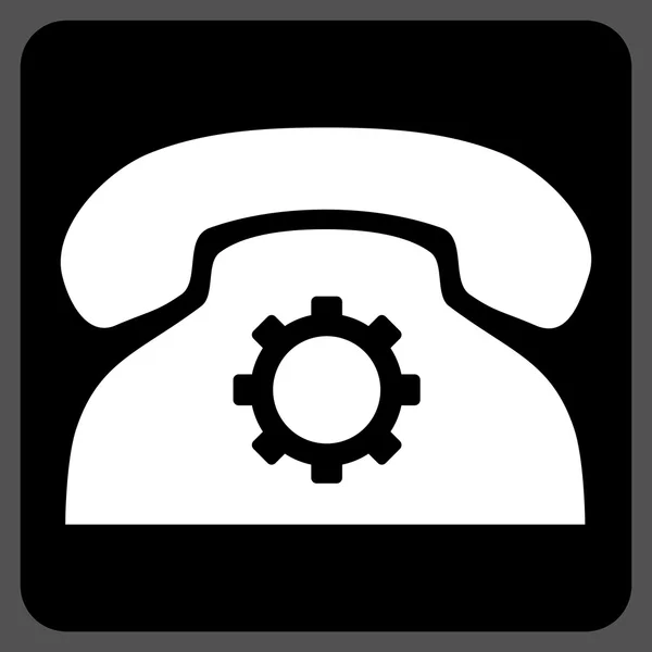 Phone Settings Flat Vector Icon — Stock Vector