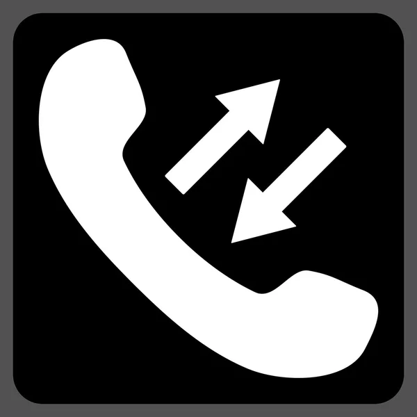 Telefoon praten plat vector symbool — Stockvector