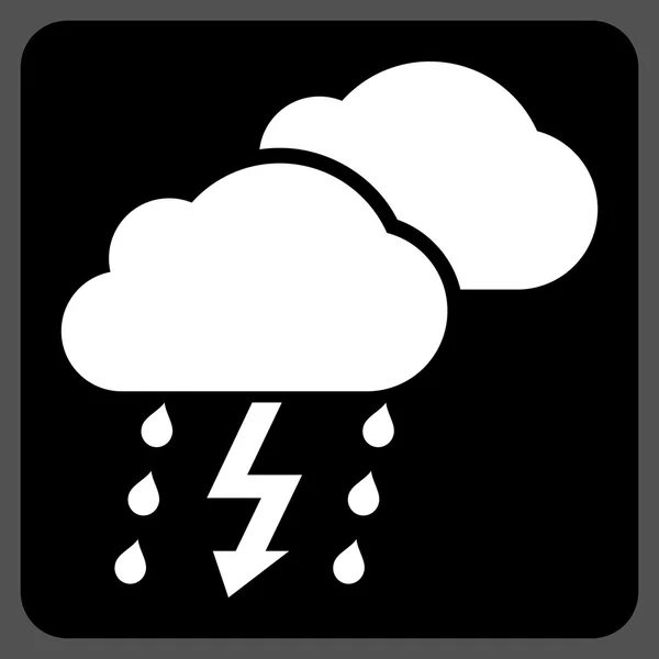 Thunderstorm Flat Vector Icon