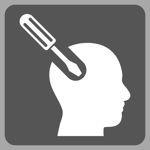 Symbole de vecteur plat d'outil de cerveau — Image vectorielle