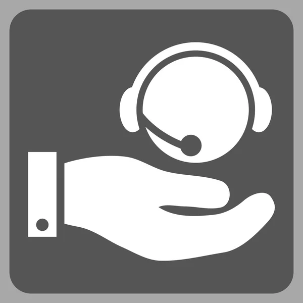 Call Center Service flache Vektor-Symbol — Stockvektor