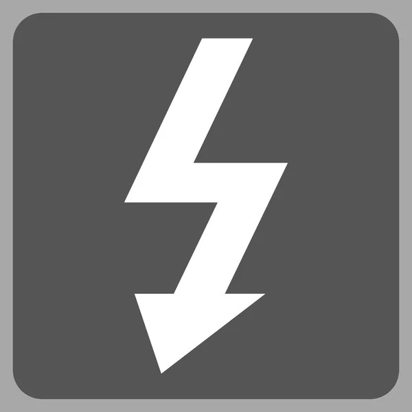 Hoog voltage plat vector pictogram — Stockvector