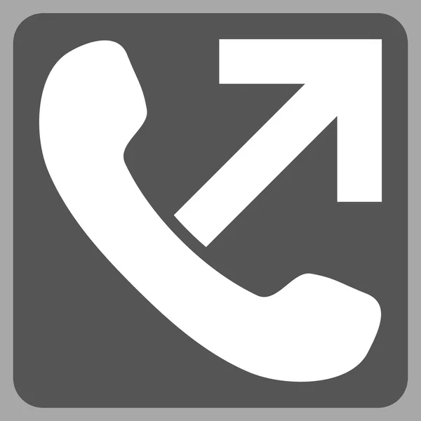 Outgoing Call Flat Vector Icon — Stock Vector