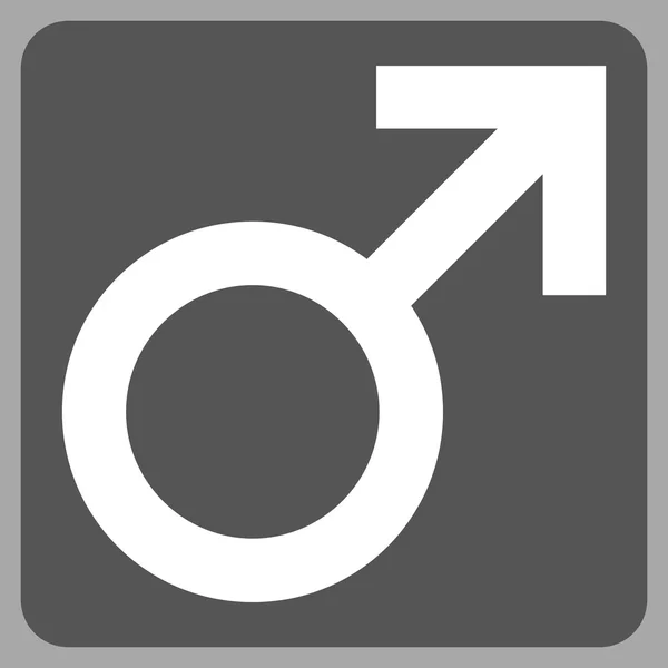 Male Symbol Flat Vector Icon — Stock Vector