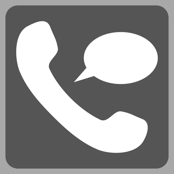 Telefone Mensagem Flat Vector Icon —  Vetores de Stock