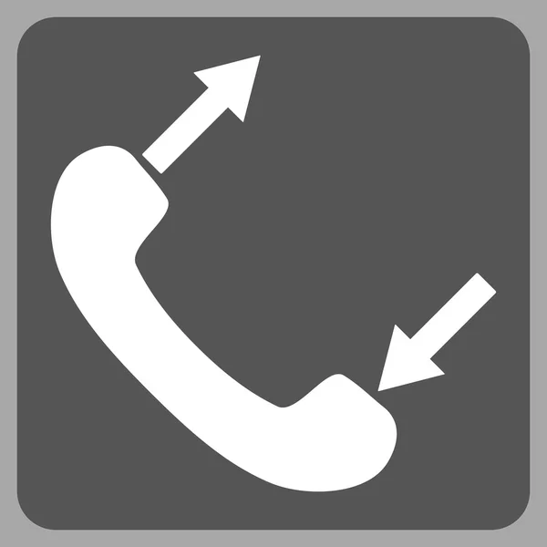 Telefoon praten plat Vector Pictogram — Stockvector