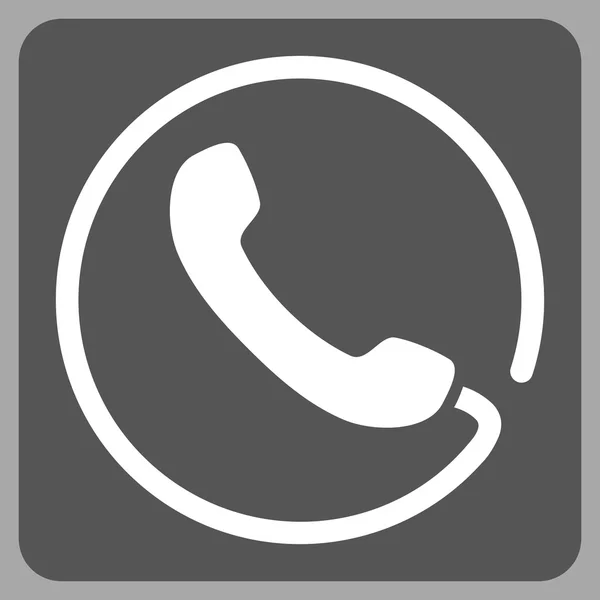 Telefone Flat Vector Pictograma — Vetor de Stock