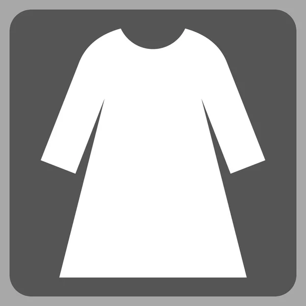 Εικονόγραμμα επίπεδη διάνυσμα φόρεμα γυναίκα — Διανυσματικό Αρχείο