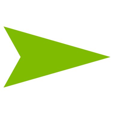 Ok ucu sağ düz vektör simgesi