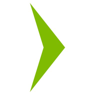 Ok ucu sağ düz vektör simgesi