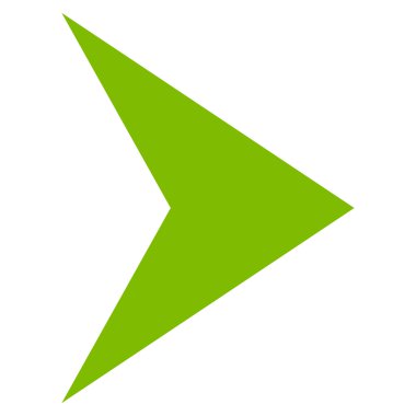 Ok ucu sağ düz vektör simgesi