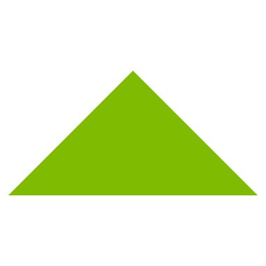 Ok ucu kadar düz vektör simgesi