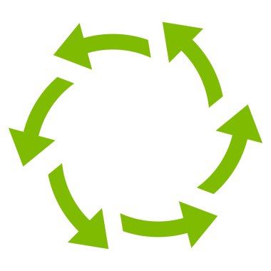 Santrifüj oklar düz vektör simgesi