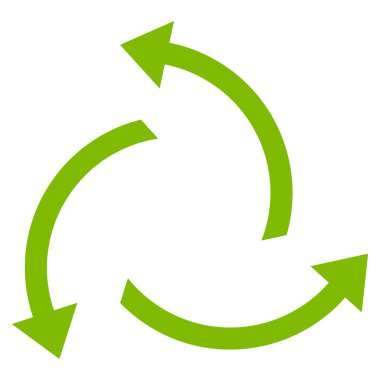 Santrifüj oklar düz vektör simgesi