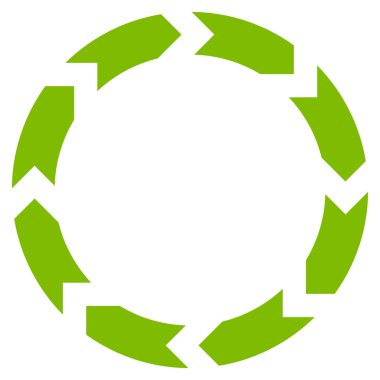 Dolaşım düz vektör simgesi