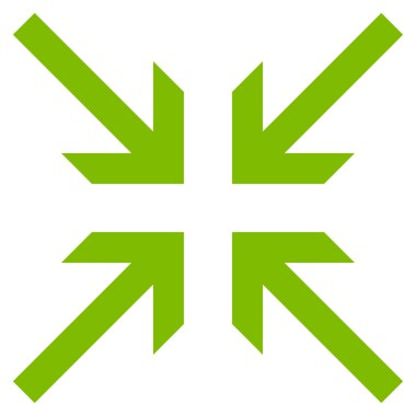 Oklar düz vektör simge collide