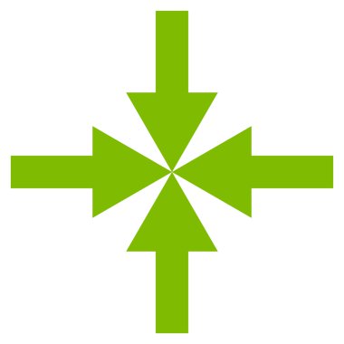 Oklar düz vektör simge sıkıştırmak