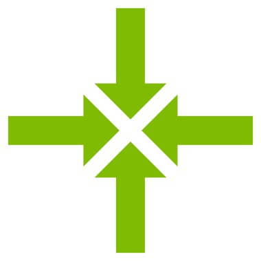 Oklar düz vektör simge sıkıştırmak