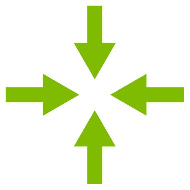 Oklar düz vektör simge sıkıştırmak