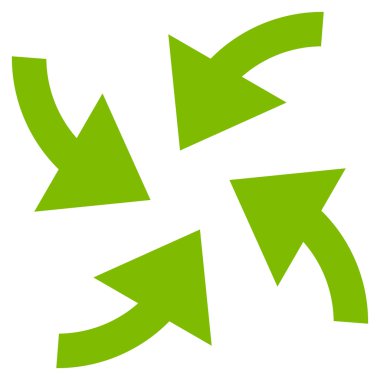 Siklon oklar düz vektör simgesi