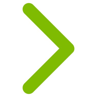 Yön sağ düz vektör simgesi