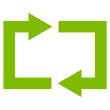 Vektör simge Exchange oklar düz