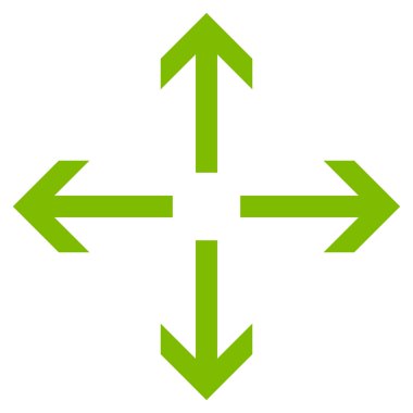 Oklar düz vektör simgesini genişletin