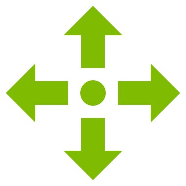 Oklar düz vektör simgesini genişletin