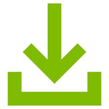 Gelen kutusu düz vektör simgesi