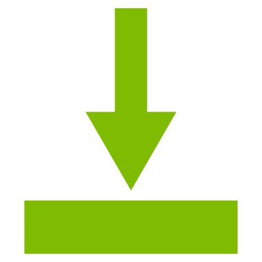 Alt düz vektör simgesi hareket