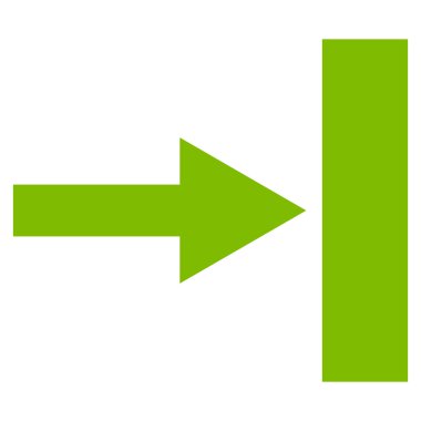 Doğru düz taşımak vektör simgesi