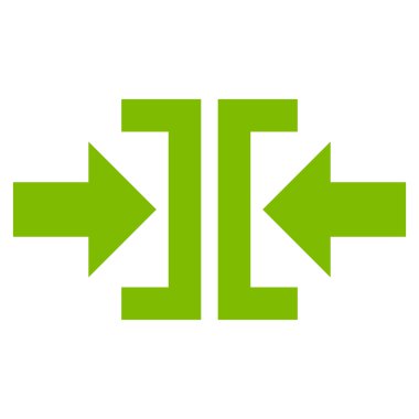 Basın yatay yöndeki düz vektör simgesi