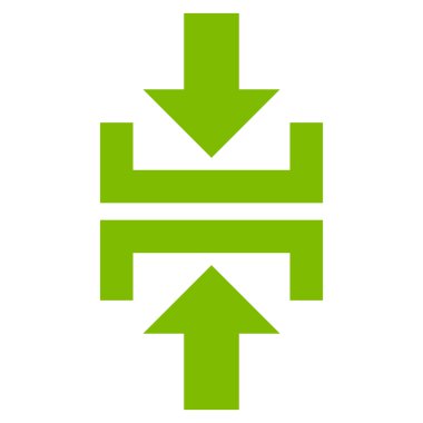 Basın düşey yönde düz vektör simgesi