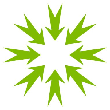 Basınç oklar düz vektör simgesi