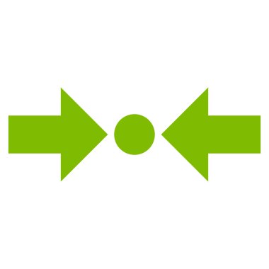 Basınç yatay düz vektör simgesi