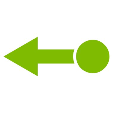 Sol düz vektör simge çekin