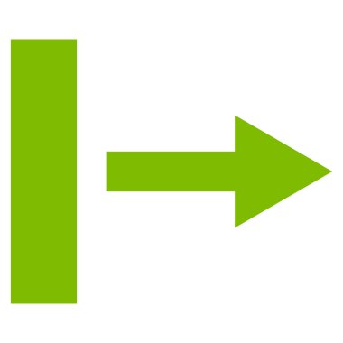 Sağa çekin düz vektör simgesi