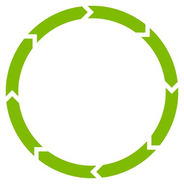 Döndürme düz vektör simgesi