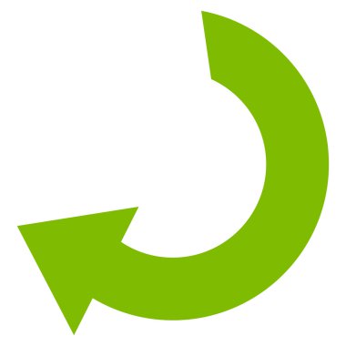 Düz vektör simge döndürmek