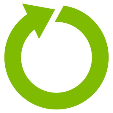 Düz vektör simge döndürmek