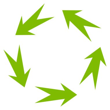 Döndürme düz vektör simgesi