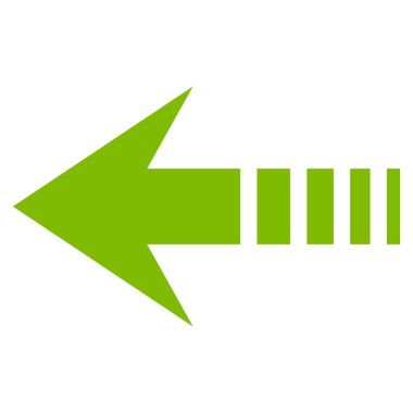 Sol düz vektör simge göndermek