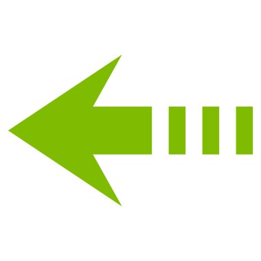 Sol düz vektör simge göndermek