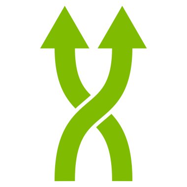 Düz vektör simge yukarı okları shuffle