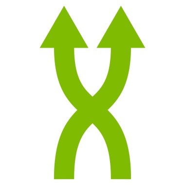 Düz vektör simge yukarı okları shuffle