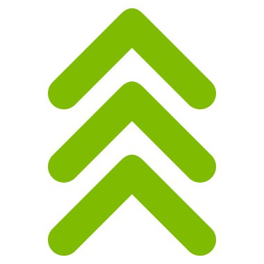 Düz vektör simge yukarı çift ok ucu