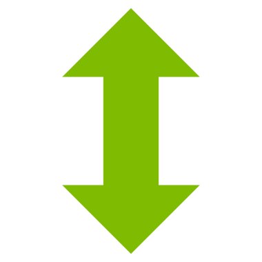 Vektör simge dikey Exchange oklar düz