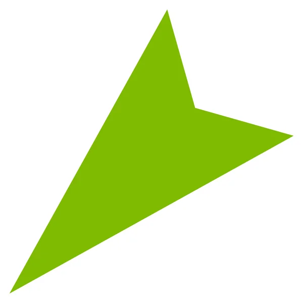 Ícone de Vetor Plano Esquerdo Arrowhead — Vetor de Stock