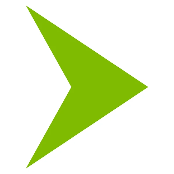 Icono del vector plano derecho de la punta de flecha — Vector de stock